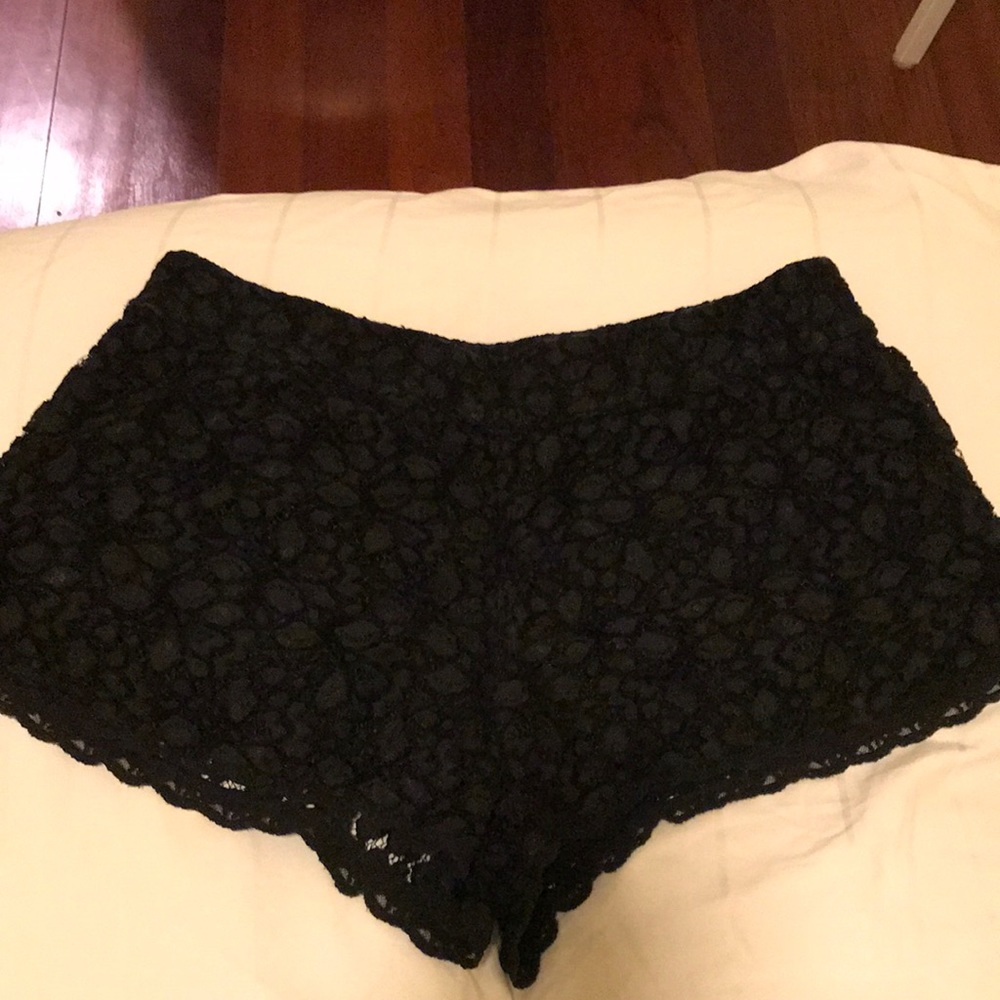 Talula black lace shorts-last chance $5!